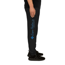 Load image into Gallery viewer, UNISEX JOGGERS BLACK- Lopez Studios, Inc. (Blue Logo)