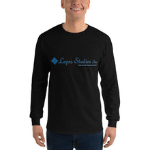 Load image into Gallery viewer, LONG SLEEVE UNISEX SHIRT- Lopez Studios, Inc. (Blue Logo)