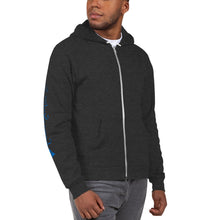 Load image into Gallery viewer, UNISEX ZIP UP HOODIE- Lopez Studios, Inc. (Blue Logo)