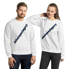 Load image into Gallery viewer, UNISEX SWEATSHIRT- #thelopezlegacy (Black & Blue Shadow)