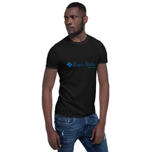 Load image into Gallery viewer, SHORT SLEEVE UNISEX T SHIRT- Lopez Studios, Inc. (Blue Logo)