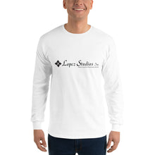 Load image into Gallery viewer, LONG SLEEVE UNISEX SHIRT- Lopez Studios, Inc. (Black Logo)