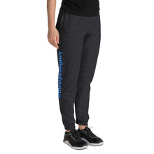 Load image into Gallery viewer, UNISEX JOGGERS- #thelopezlegacy (Navy & Light Blue Shadow)