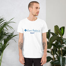 Load image into Gallery viewer, SHORT SLEEVE UNISEX T SHIRT- Lopez Studios, Inc. (parent) Blue Logo