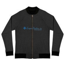 Load image into Gallery viewer, BOMBER JACKET- Lopez Studios, Inc. (Blue Logo)