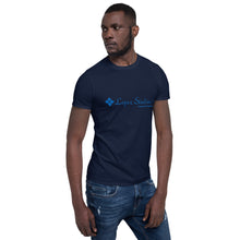 Load image into Gallery viewer, SHORT SLEEVE UNISEX T SHIRT- Lopez Studios, Inc. (Blue Logo)