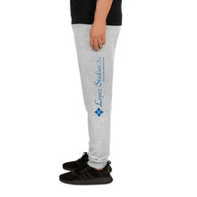Load image into Gallery viewer, UNISEX JOGGERS BLACK- Lopez Studios, Inc. (Blue Logo)