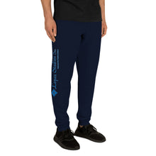 Load image into Gallery viewer, UNISEX JOGGERS BLACK- Lopez Studios, Inc. (Blue Logo)