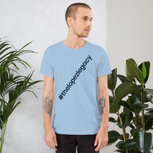 Load image into Gallery viewer, SHORT SLEEVE UNISEX T SHIRT- #thelopezlegacy (Black & Blue Shadow)