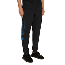 Load image into Gallery viewer, UNISEX JOGGERS BLACK- Lopez Studios, Inc. (Blue Logo)