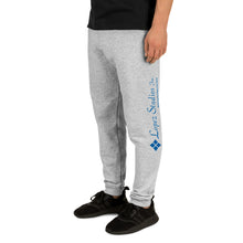 Load image into Gallery viewer, UNISEX JOGGERS Gray- Lopez Studios, Inc. (Blue Logo)