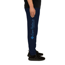 Load image into Gallery viewer, UNISEX JOGGERS BLACK- Lopez Studios, Inc. (Blue Logo)