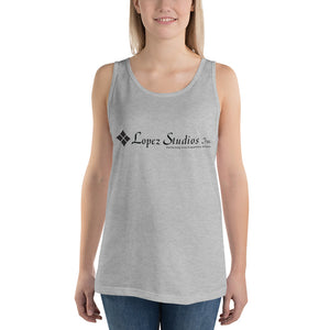 UNISEX TANK TOP- Lopez Studios, Inc. (Black Logo)