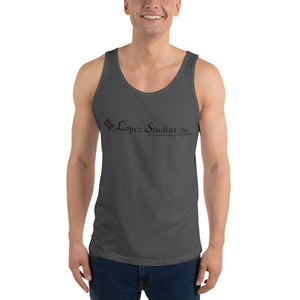 UNISEX TANK TOP- Lopez Studios, Inc. (Black Logo)