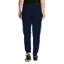 Load image into Gallery viewer, UNISEX JOGGERS- #thelopezlegacy (Navy &amp; Light Blue Shadow)
