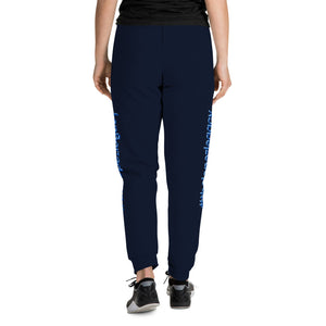 UNISEX JOGGERS- #thelopezlegacy (Navy & Light Blue Shadow)