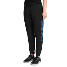 Load image into Gallery viewer, UNISEX JOGGERS- #thelopezlegacy (Navy &amp; Light Blue Shadow)
