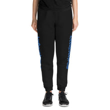 Load image into Gallery viewer, UNISEX JOGGERS- #thelopezlegacy (Navy &amp; Light Blue Shadow)
