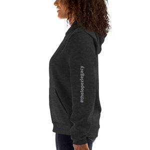 UNISEX ZIP UP HOODIE- #thelopezlegacy (Gray Logo)