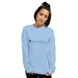 LONG SLEEVE UNISEX SHIRT- Lopez Studios, Inc. (Blue Logo)