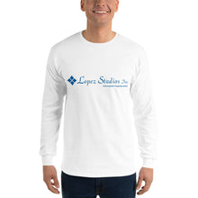 Load image into Gallery viewer, LONG SLEEVE UNISEX SHIRT- Lopez Studios, Inc. (Blue Logo)
