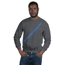 Load image into Gallery viewer, UNISEX SWEATSHIRT- #thelopezlegacy (Navy &amp; Light Blue Shadow)
