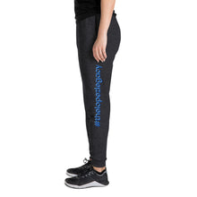 Load image into Gallery viewer, UNISEX JOGGERS- #thelopezlegacy (Navy &amp; Light Blue Shadow)
