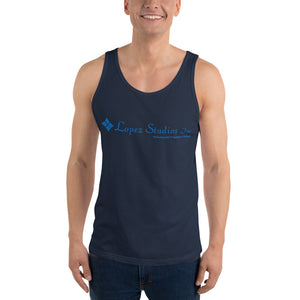 UNISEX TANK TOP- Lopez Studios, Inc. (Blue Logo)