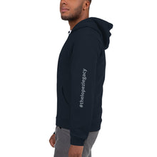 Load image into Gallery viewer, UNISEX ZIP UP HOODIE- #thelopezlegacy (Gray Logo)
