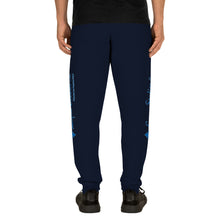 Load image into Gallery viewer, UNISEX JOGGERS BLACK- Lopez Studios, Inc. (Blue Logo)
