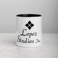 Load image into Gallery viewer, MUG- Lopez Studios, Inc. Vertical (Black Logo)
