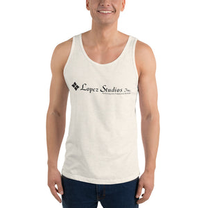 UNISEX TANK TOP- Lopez Studios, Inc. (Black Logo)