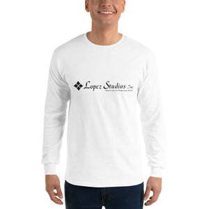 LONG SLEEVE UNISEX SHIRT- Lopez Studios, Inc. (Black Logo)