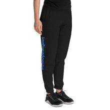 Load image into Gallery viewer, UNISEX JOGGERS- #thelopezlegacy (Navy &amp; Light Blue Shadow)
