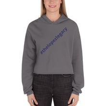 Load image into Gallery viewer, WOMEN&#39;S CROPPED HOODIE- #thelopezlegacy (Blue Logo)
