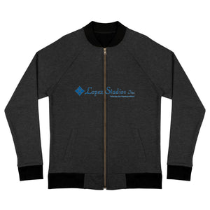 BOMBER JACKET- Lopez Studios, Inc. (Blue Logo)