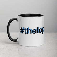 Load image into Gallery viewer, MUG- #thelopezlegacy (black &amp; blue shadow)
