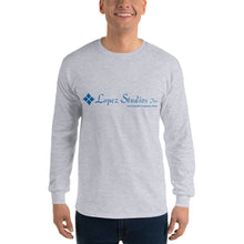 Load image into Gallery viewer, LONG SLEEVE UNISEX SHIRT- Lopez Studios, Inc. (Blue Logo)
