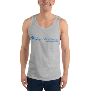 UNISEX TANK TOP- Lopez Studios, Inc. (Blue Logo)