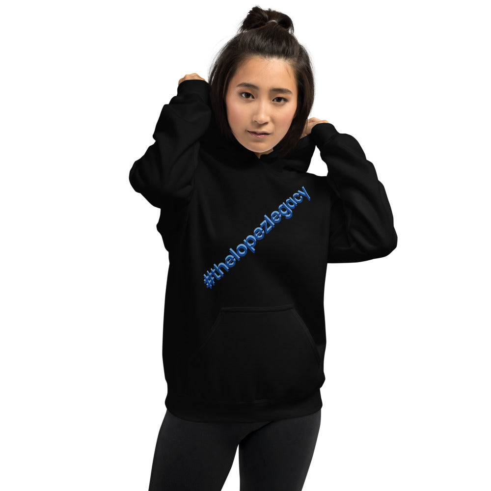 UNISEX HEAVY BLEND HOODIE- #thelopezlegacy (Navy & Light Blue Shadow)