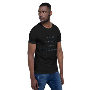 SHORT SLEEVE UNISEX T SHIRT- Lopez Noun (Distinctive Collection)