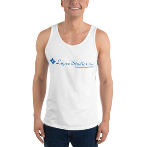 UNISEX TANK TOP- Lopez Studios, Inc. (Blue Logo)