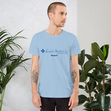 Load image into Gallery viewer, SHORT SLEEVE UNISEX T SHIRT- Lopez Studios, Inc. (parent) Blue Logo
