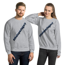 Load image into Gallery viewer, UNISEX SWEATSHIRT- #thelopezlegacy (Black &amp; Blue Shadow)
