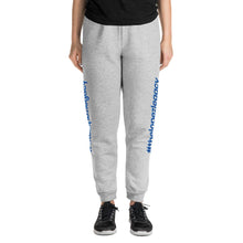 Load image into Gallery viewer, UNISEX JOGGERS- #thelopezlegacy (Navy &amp; Light Blue Shadow)
